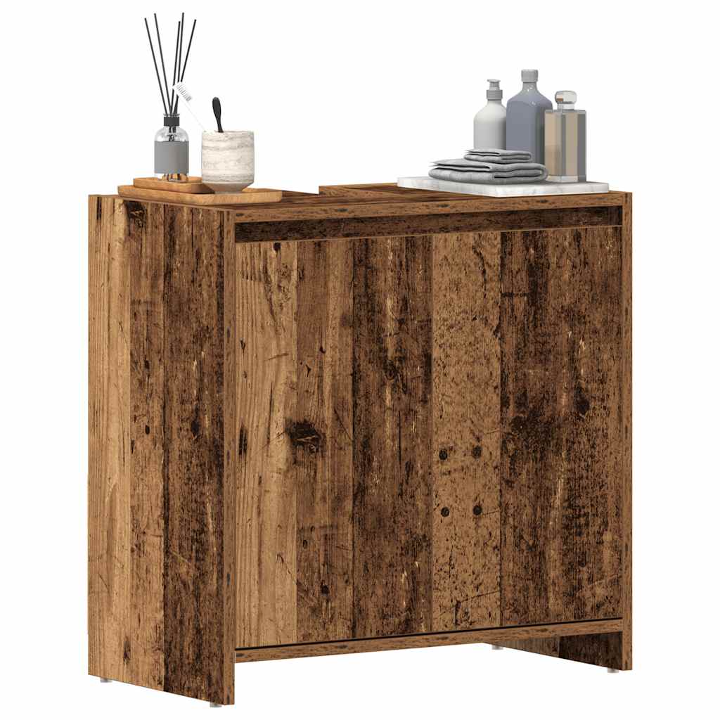 Mobile Lavabo Bagno Legno Antico 60x33x60 cm Legno Multistrato