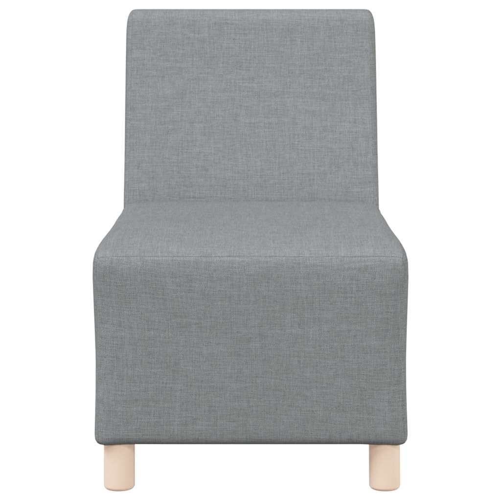 Divano Sedia Grigio Chiaro 55 cm in Tessuto