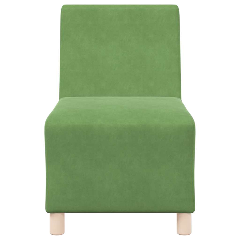 Divano Sedia Verde Chiaro 55 cm Velluto