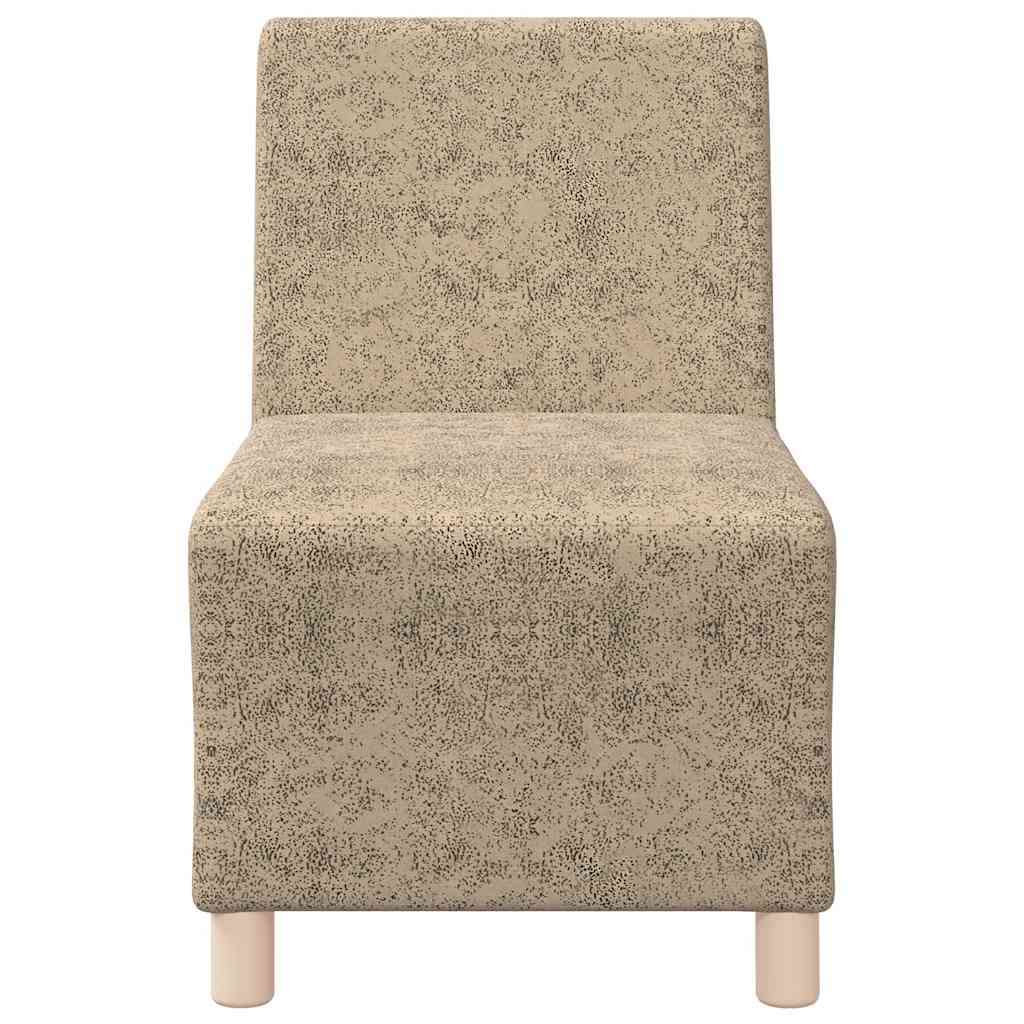 Divano Sedia Grigio Chiaro 55 cm in Similpelle Scamosciata