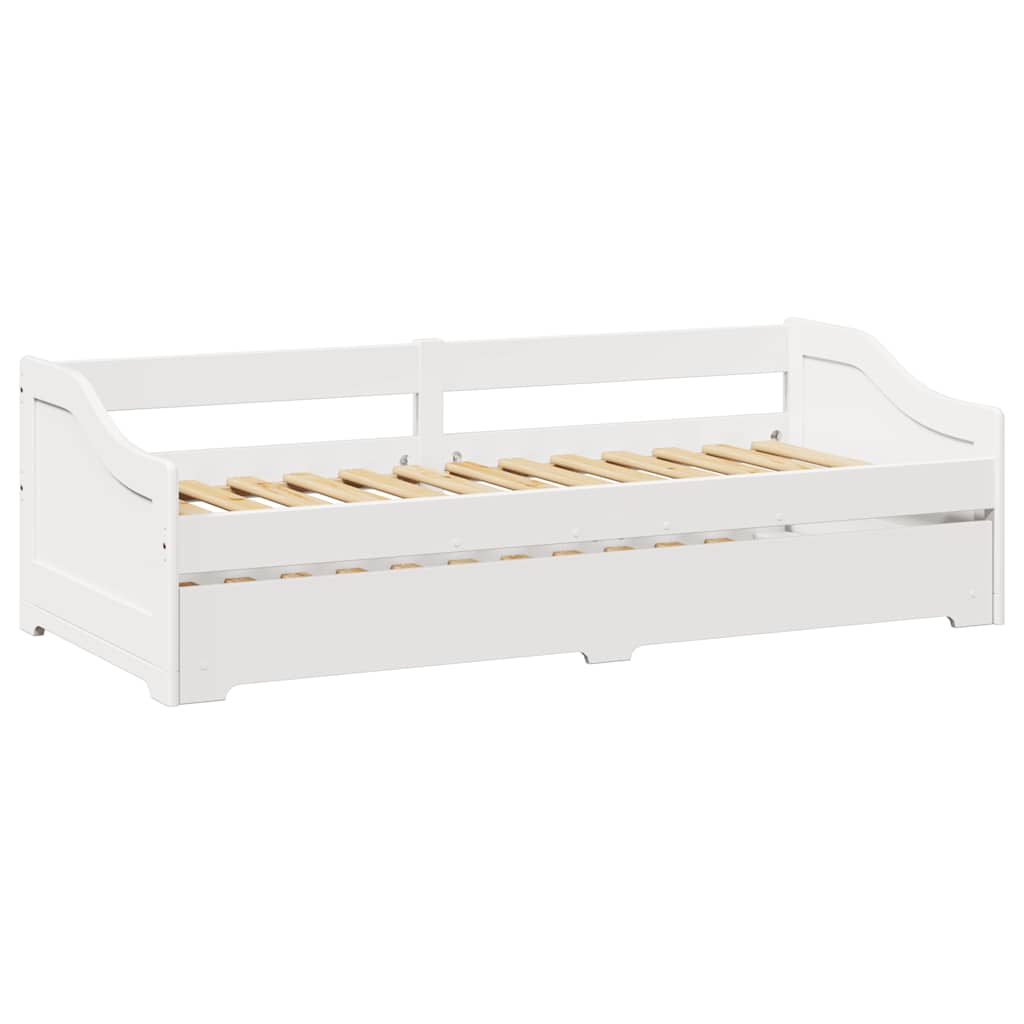 Lettino con Rotelle senza Materasso IRUN Bianco 90x200 cm