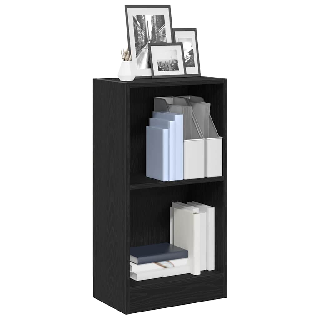 Libreria Rovere Nero 40x24x76 cm in Legno Multistrato