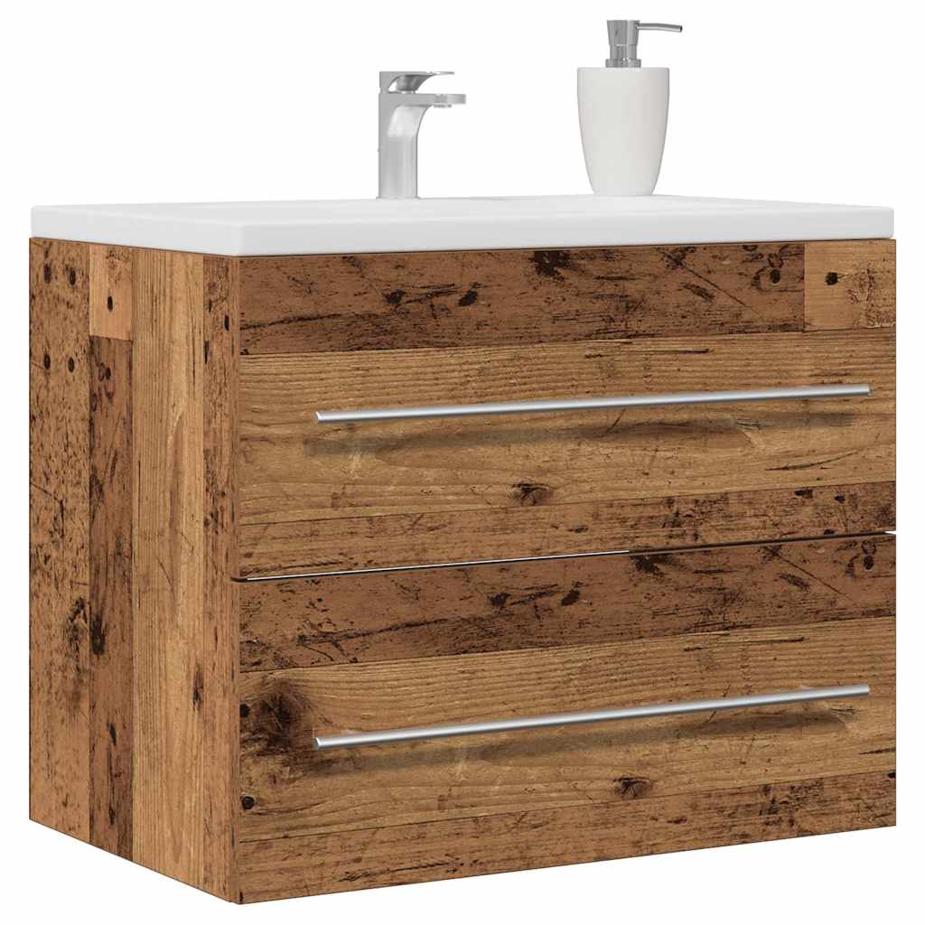 Mobile Lavabo da Bagno Legno Antico 60x38,5x48 cm in Truciolato