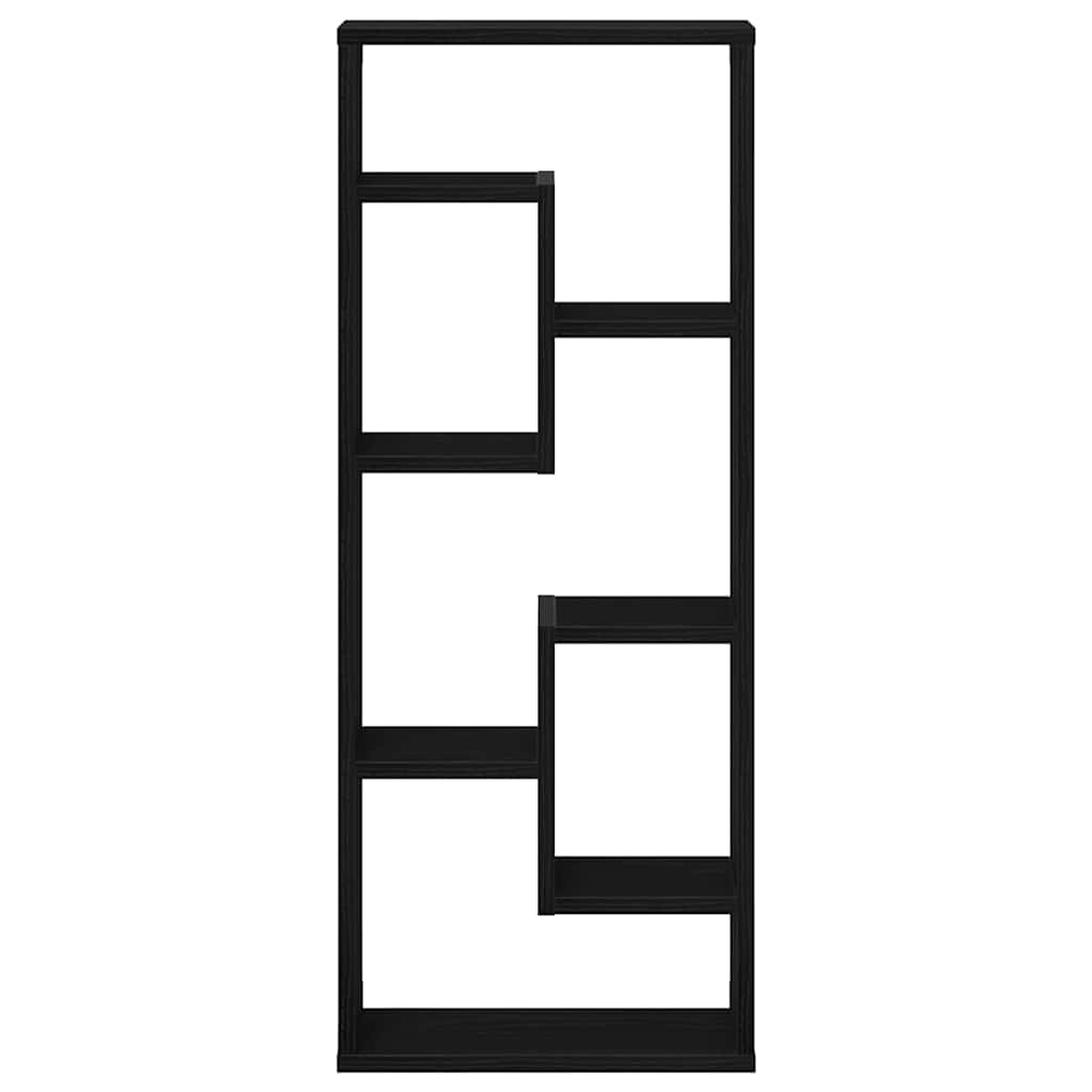 Mensola da parete in rovere nero 36x16x90 cm in legno ingegnerizzato