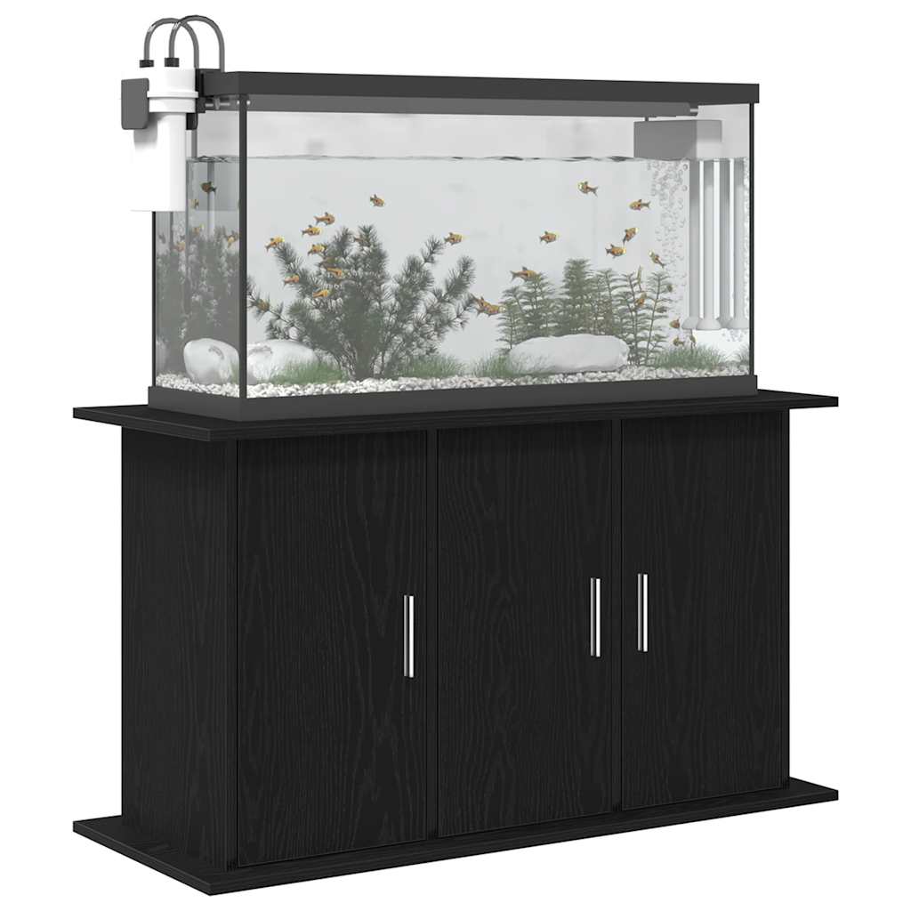 Supporto Acquario 101x41x58 cm Legno Multistrato Rovere Nero