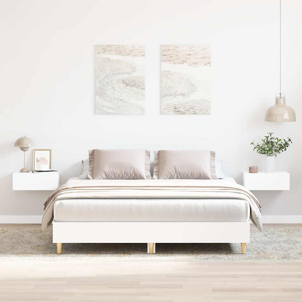 Giroletto senza Materasso Bianco 150x200cm in Legno Multistrato