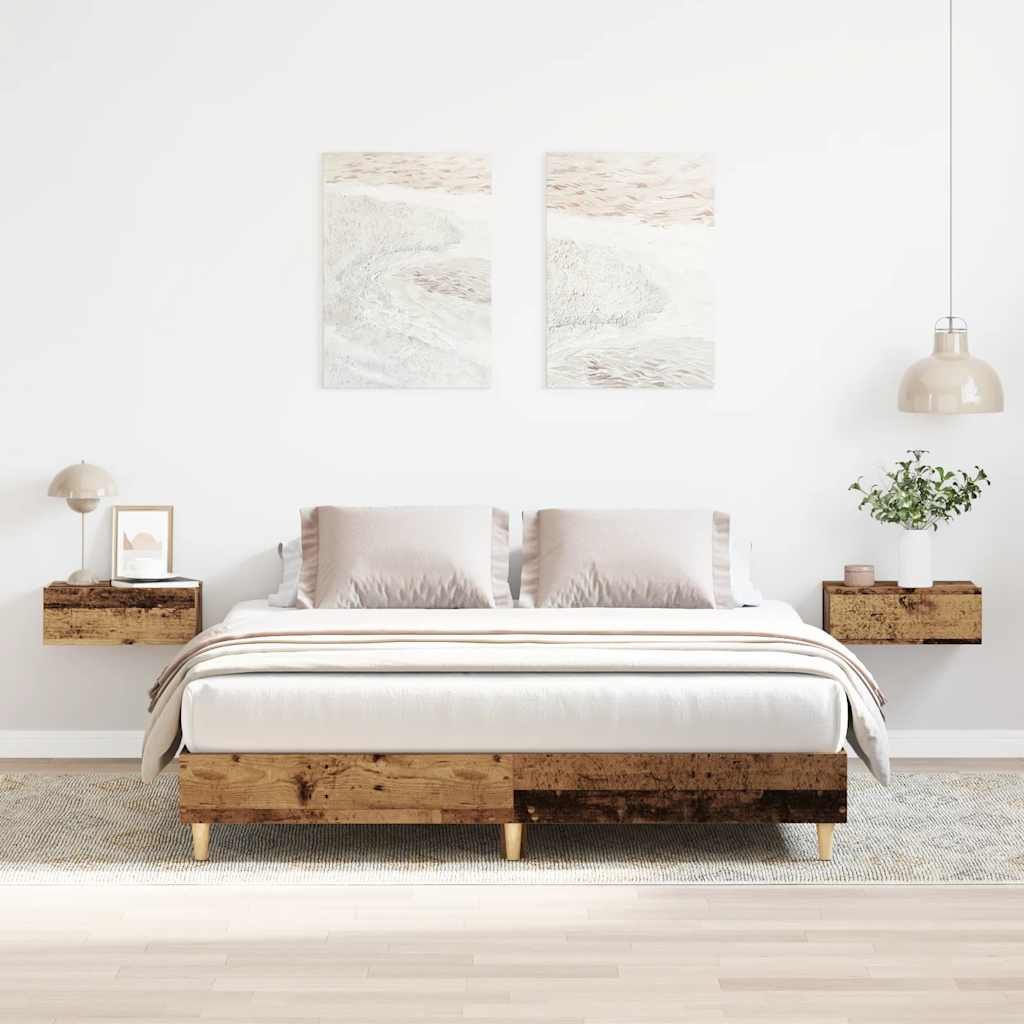 Giroletto senza Materasso Legno Antico 150x200 cm in Truciolato