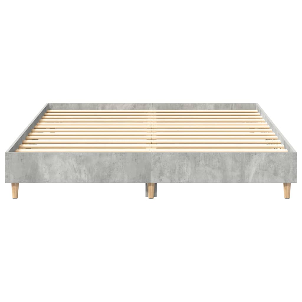 Giroletto senza Materasso Grigio Cemento 140x200 cm Truciolato