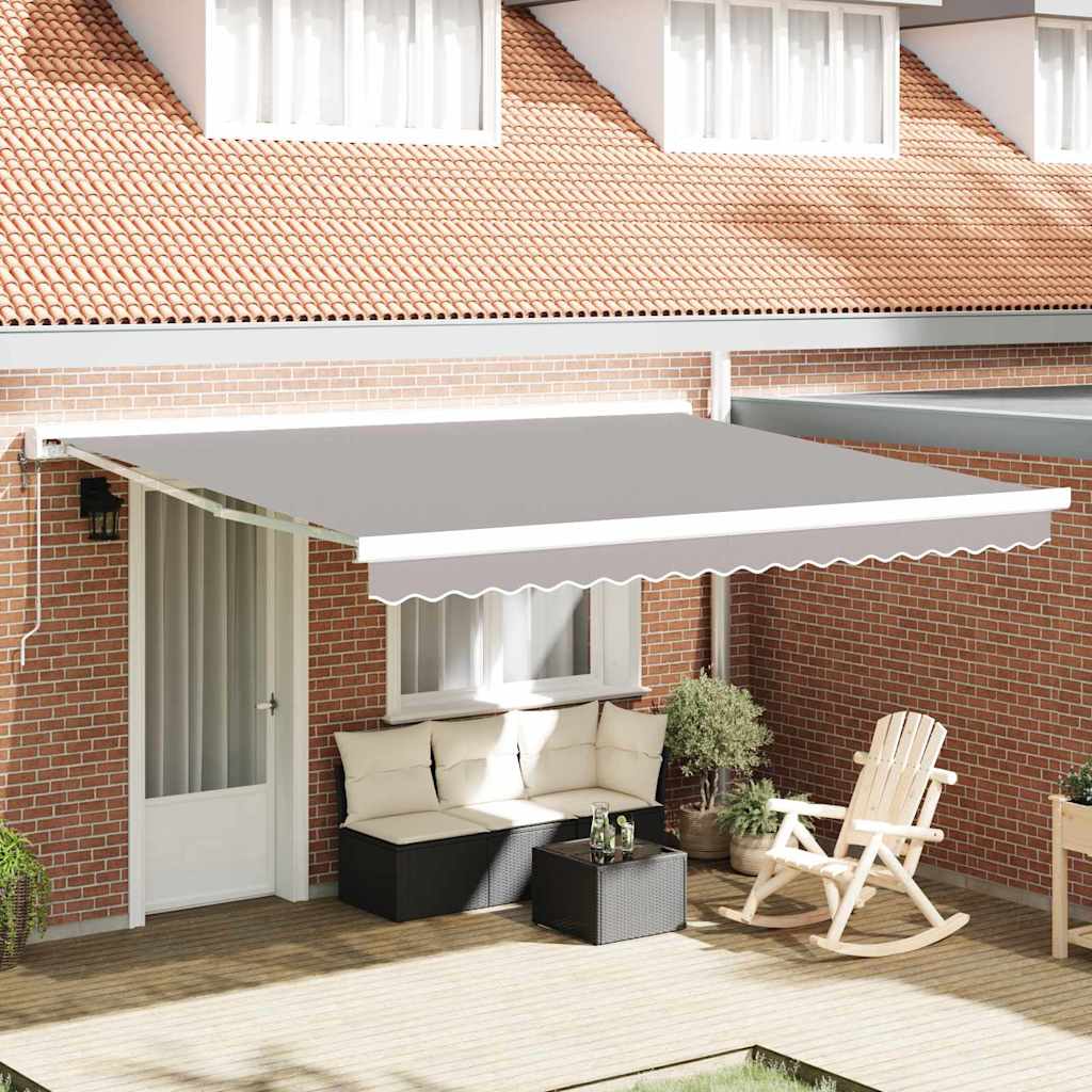 Telo di ricambio per tenda da sole Grigio chiaro 4 × 3 m
