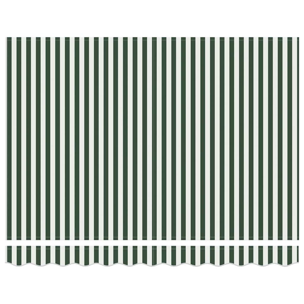 Telo di ricambio per tenda da sole Verde e Bianco 280 x 245 cm