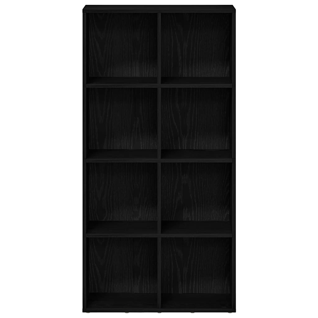 Libreria Rovere Nero 66x30x130 cm in Legno Multistrato