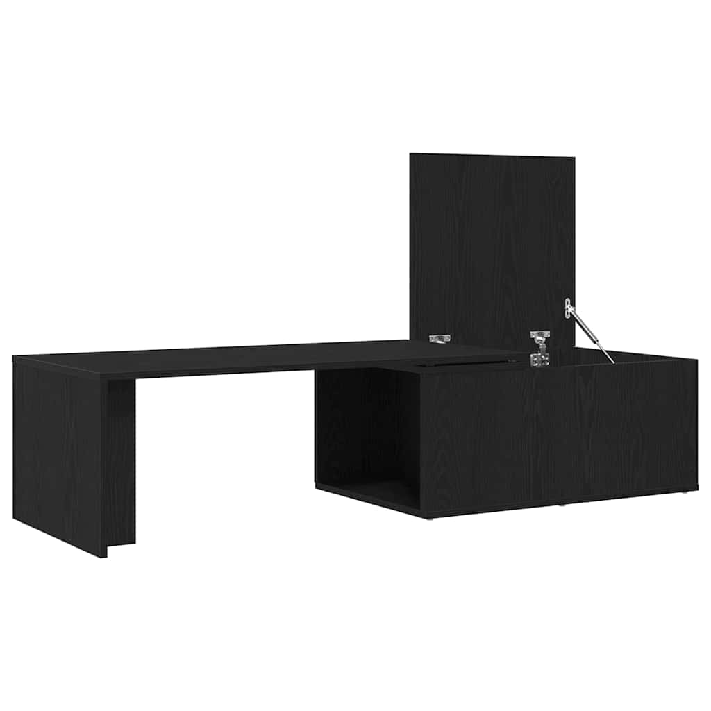 Tavolino da salotto Rovere Nero 150 x 50 x 35 cm