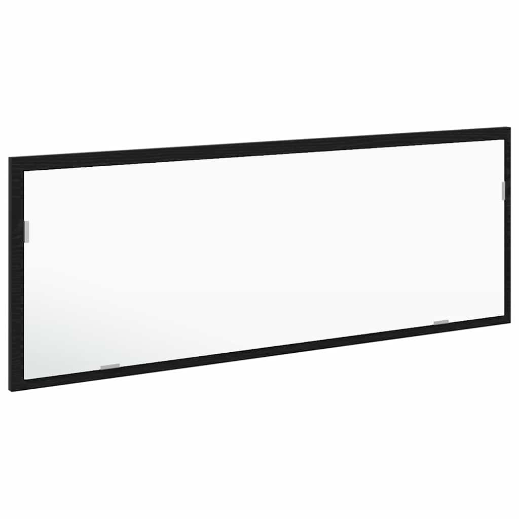 Specchio da bagno LED Rovere Nero 100 x 8,5 x 37 cm Vetro