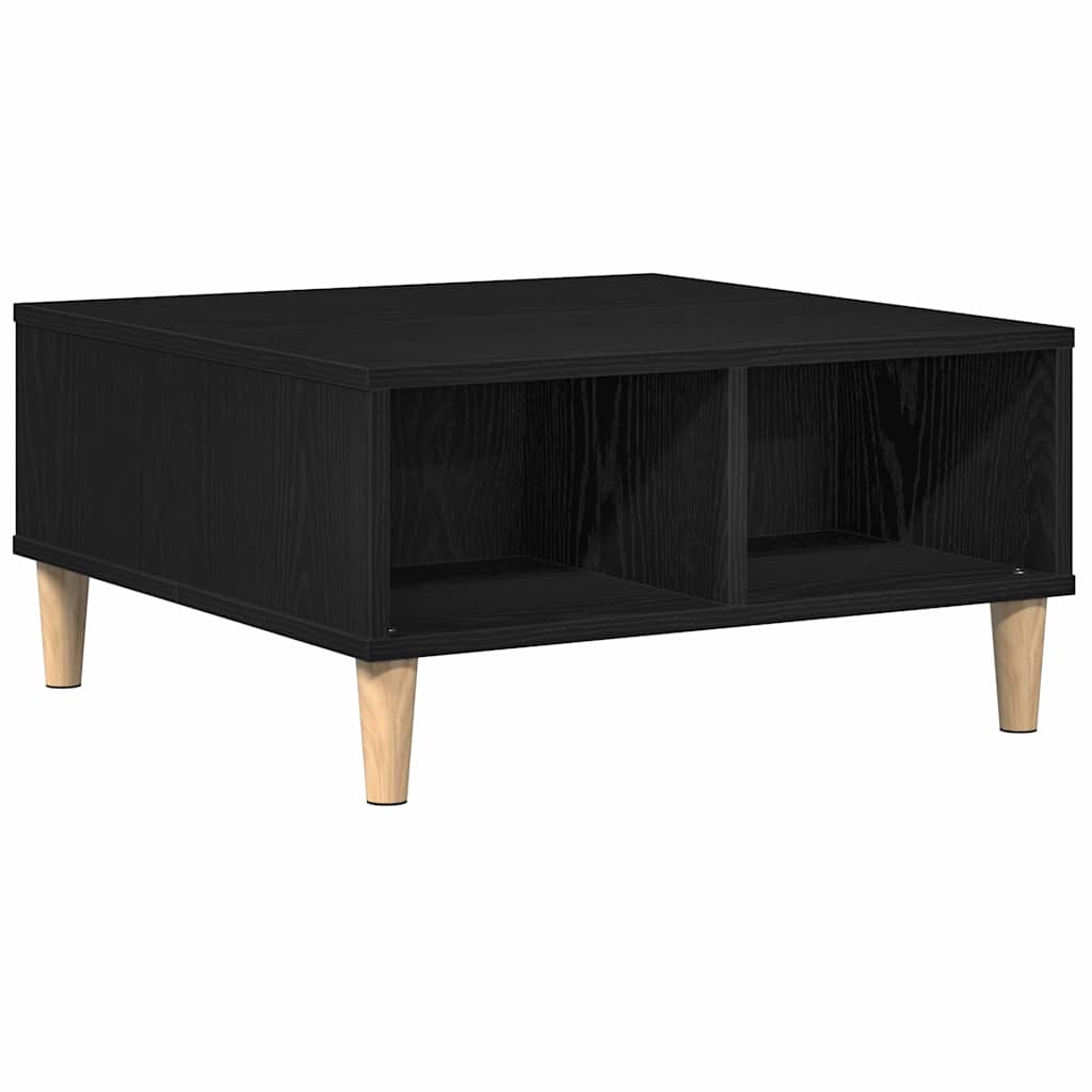 Tavolino da salotto Rovere Nero 60 x 60 x 30 cm
