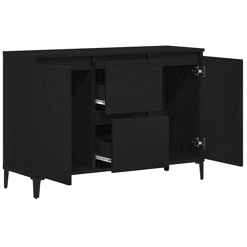 Credenza Rovere Nero 104 x 35 x 70 cm Legno multistrato
