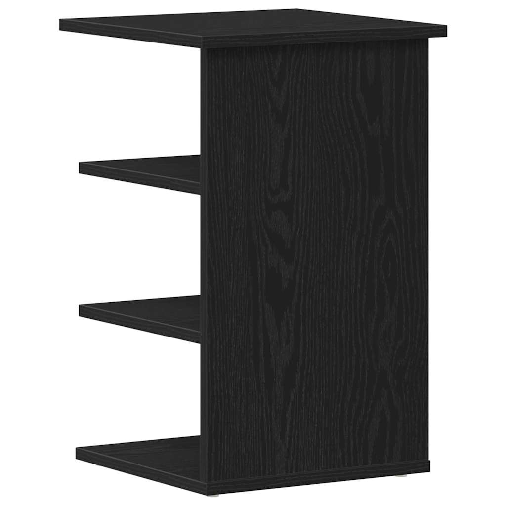 Mobile laterale Rovere Nero 35 x 35 x 55 cm Legno multistrato