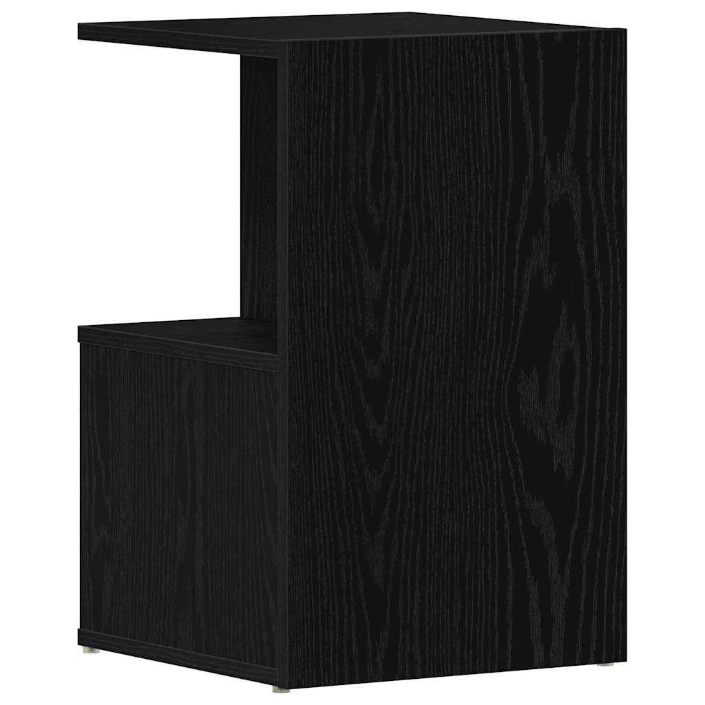 Armadio da Notte Rovere Nero 35 x 35 x 55 cm Legno multistrato