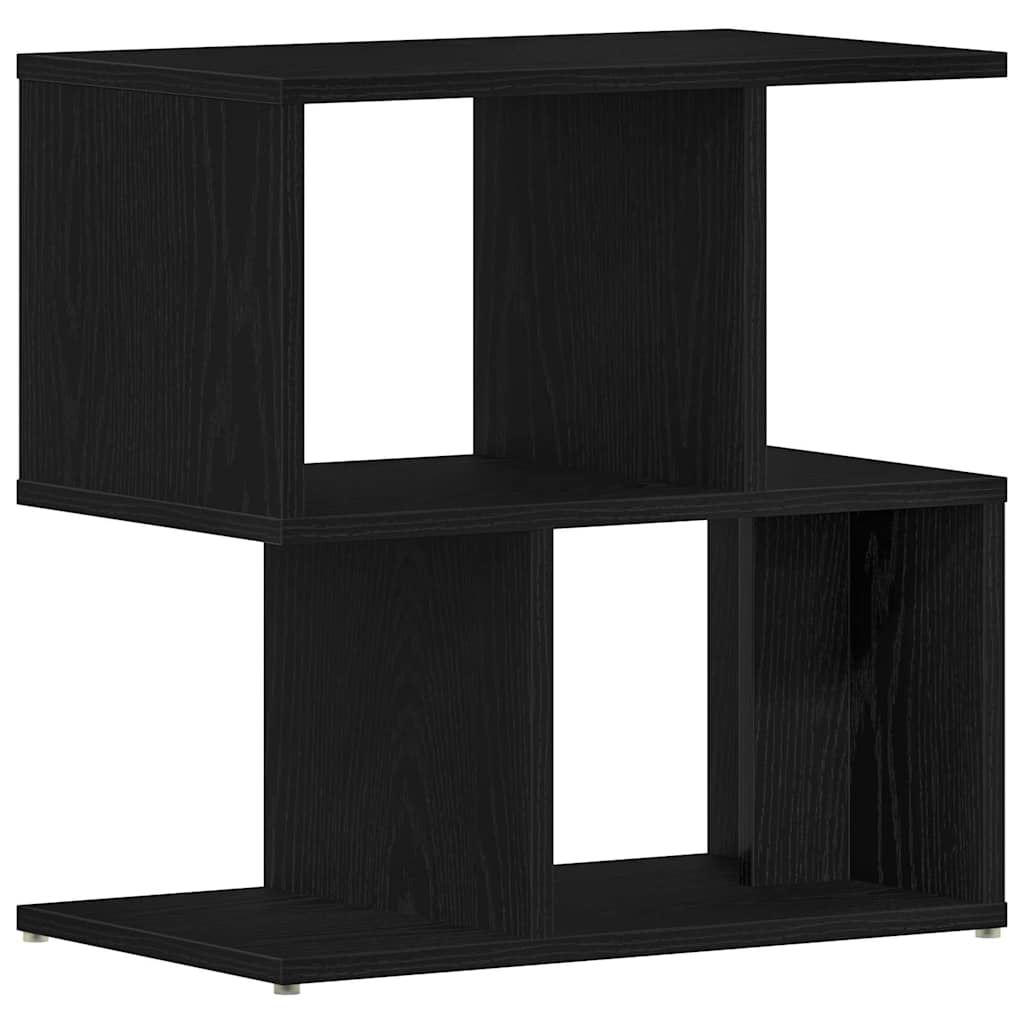 Armadio da Notte 2 pcs Rovere Nero 50 x 30 x 51,5 cm