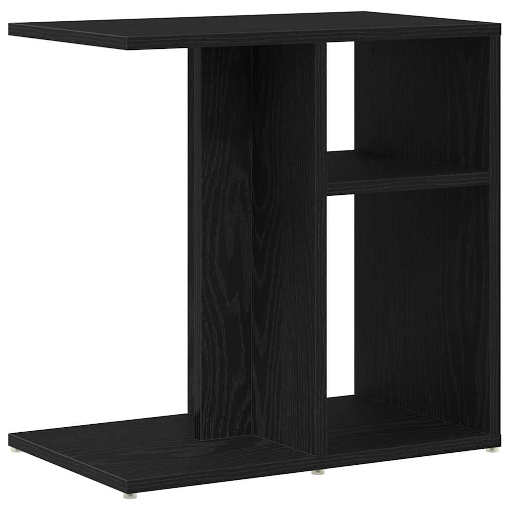 Tavolo laterale Rovere Nero 50 x 30 x 50 cm Legno multistrato