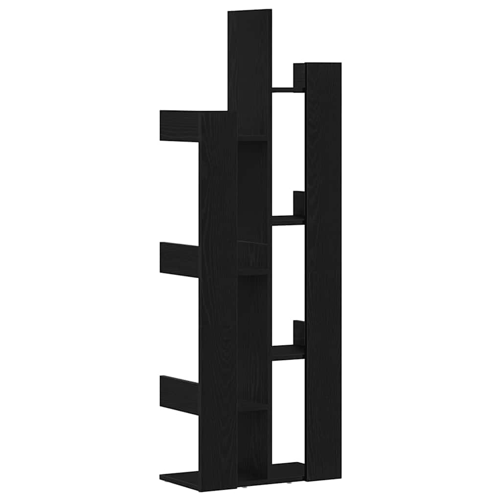 Libreria Rovere Nero 48 x 25,5 x 140 cm Legno multistrato