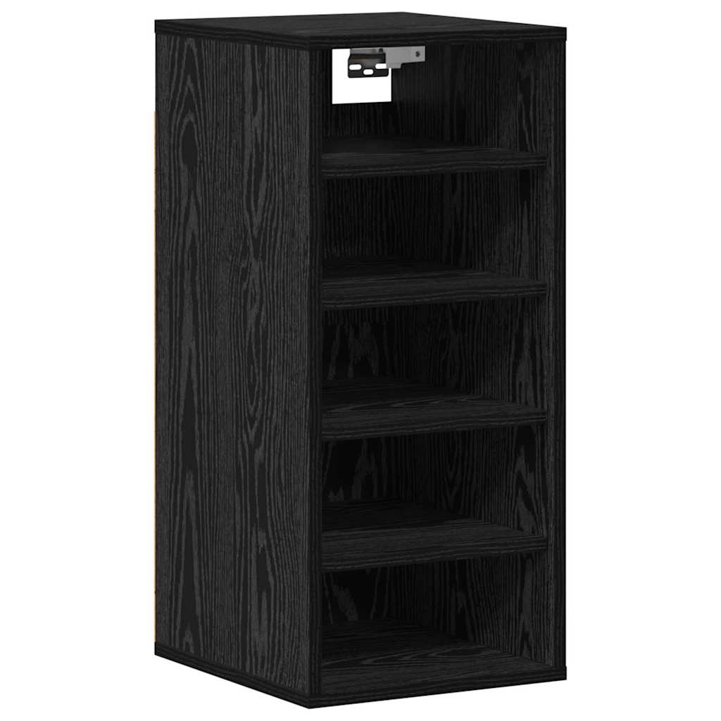 Mobile per scarpe 2 pcs Rovere Nero 32 x 35 x 70 cm