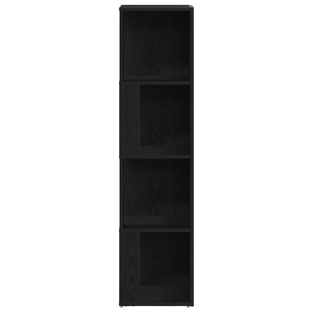 Mensole angolari Rovere Nero 33 x 33 x 132 cm Legno multistrato