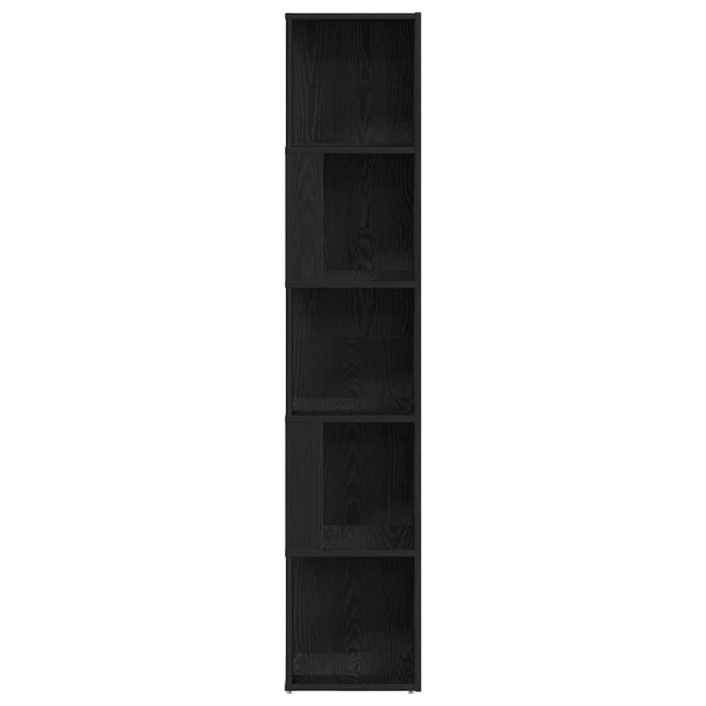 Mensole angolari Rovere Nero 33 x 33 x 164,5 cm