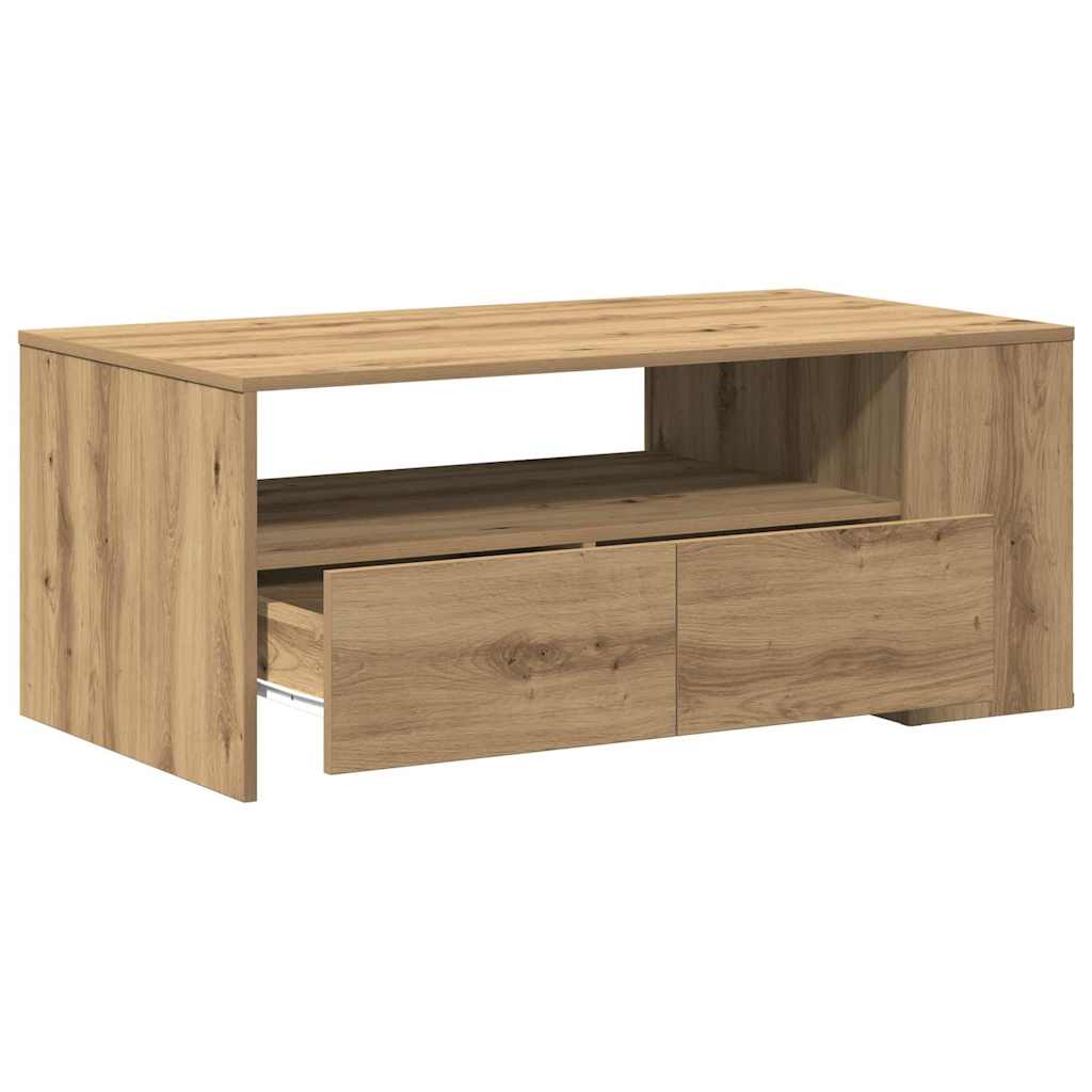 Tavolino da salotto Rovere artigianale 102 x 55 x 43,5 cm