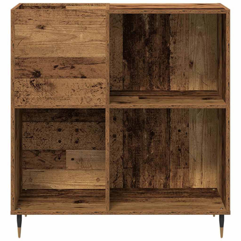 Mobile porta vinili Legno vecchio 85 x 38 x 89 cm