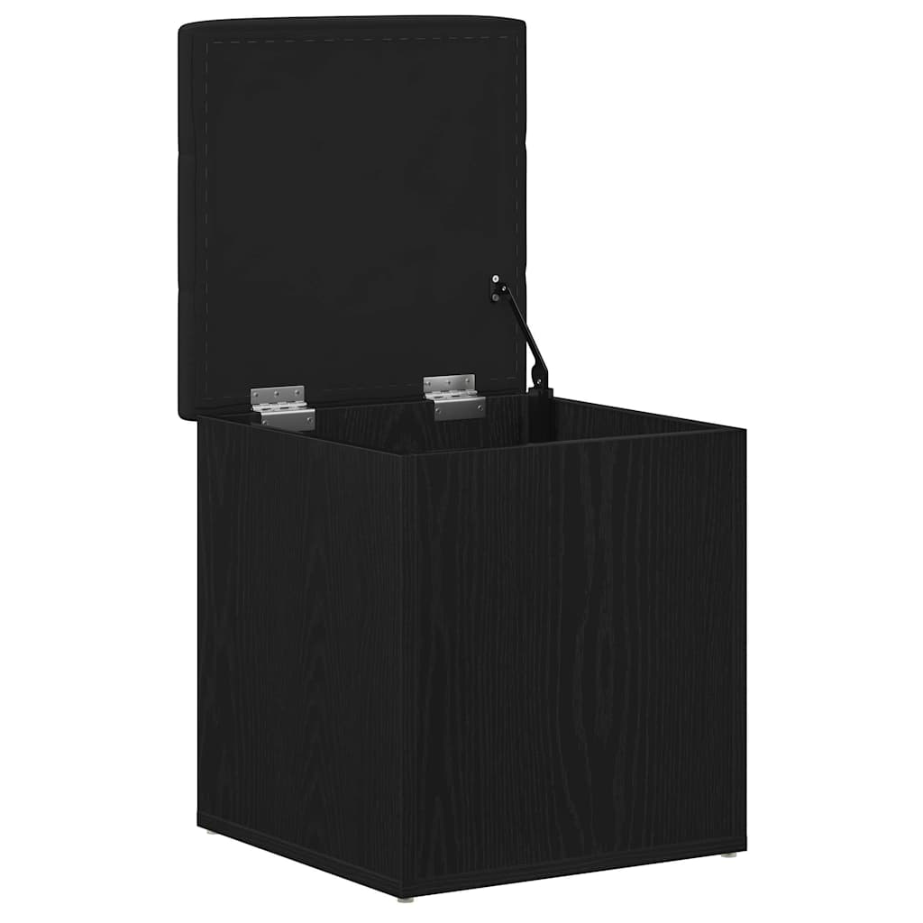Panchina con contenitore Rovere Nero 42 x 42 x 45 cm