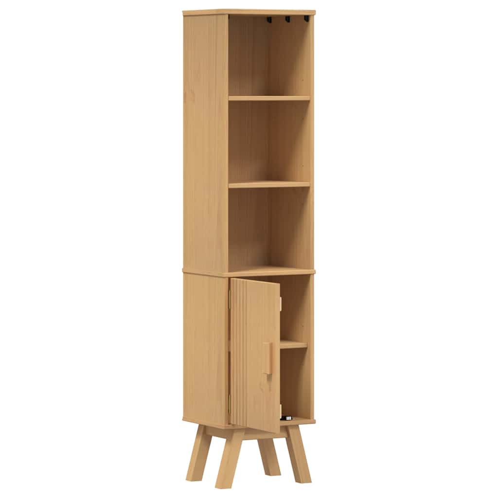 Mobile da Bagno con lo scaffale Olden Marrone 35 x 30 x 159 cm