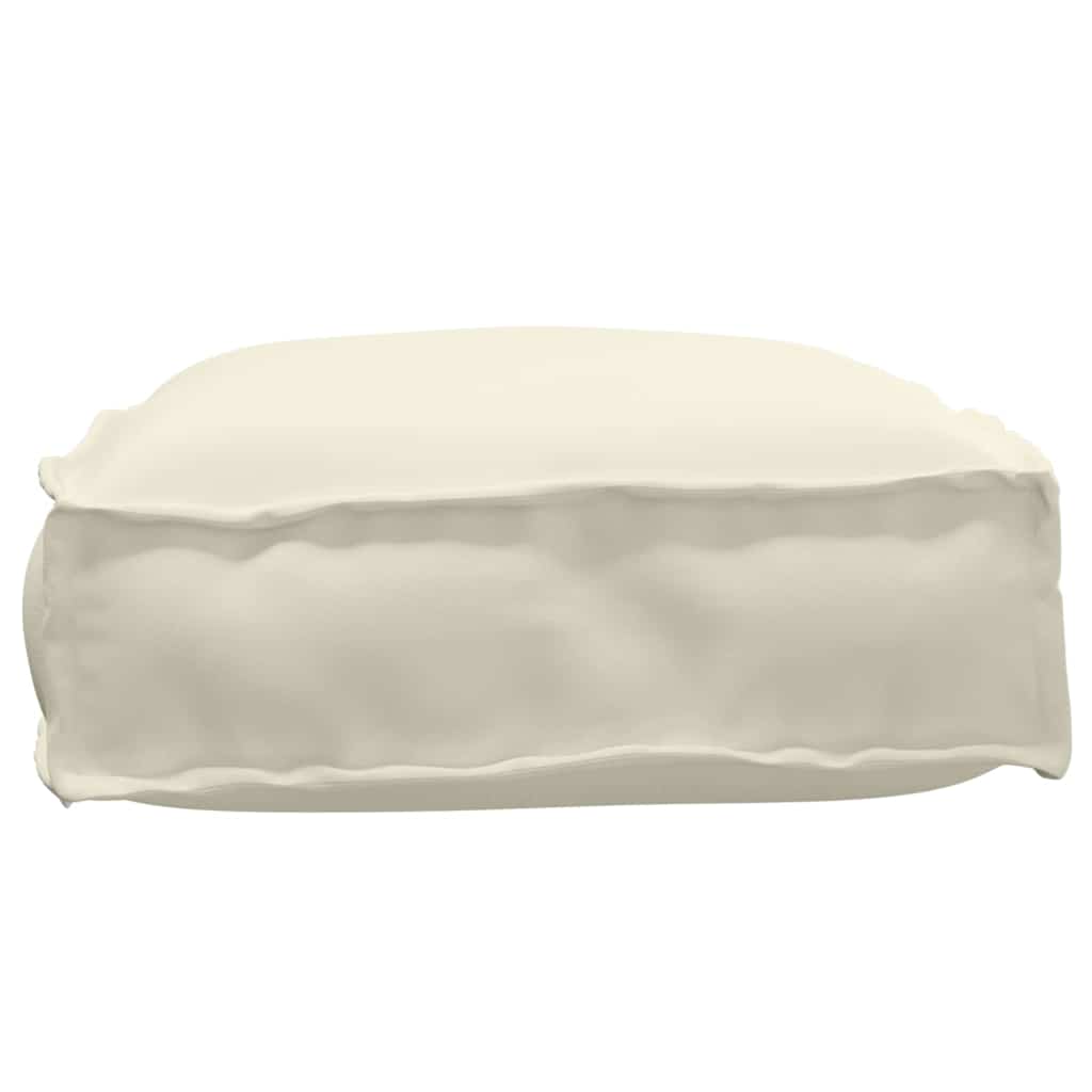 Cuscino Crema 60 x 40 x 8 cm Tessuto Oxford
