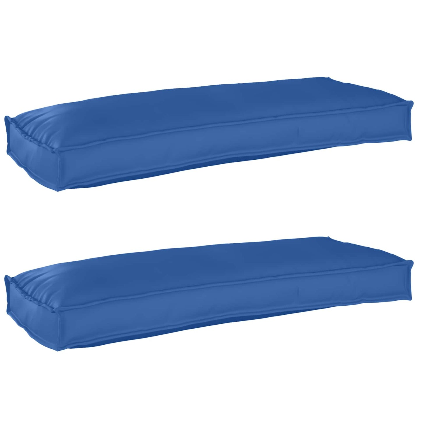 Set di Cuscini per Pallet 2 pcs Blu Reale 100 x 40 x 8 cm
