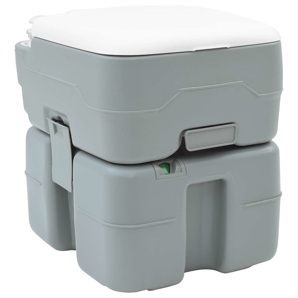 Set di toilette per il campeggio 2 pcs Grigio