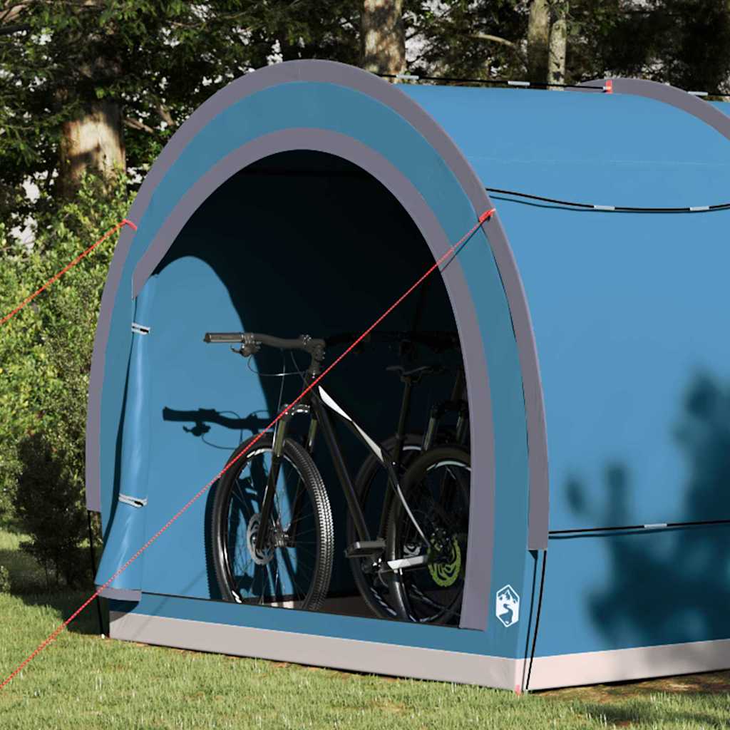 Tenda porta biciclette con tetto Blu 256 x 222 x 182 cm