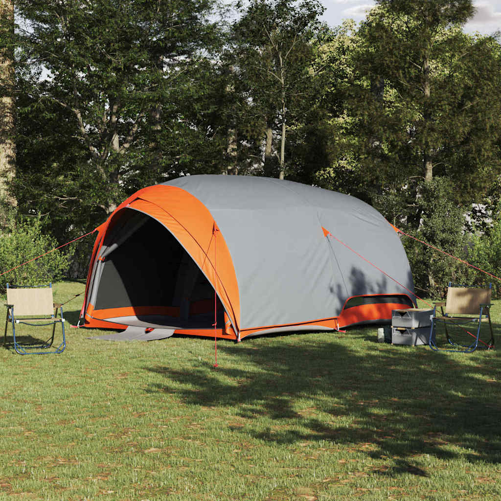 Tenda tunnel Grigio e arancione 410 x 285 x 198 cm taffetÃÂ