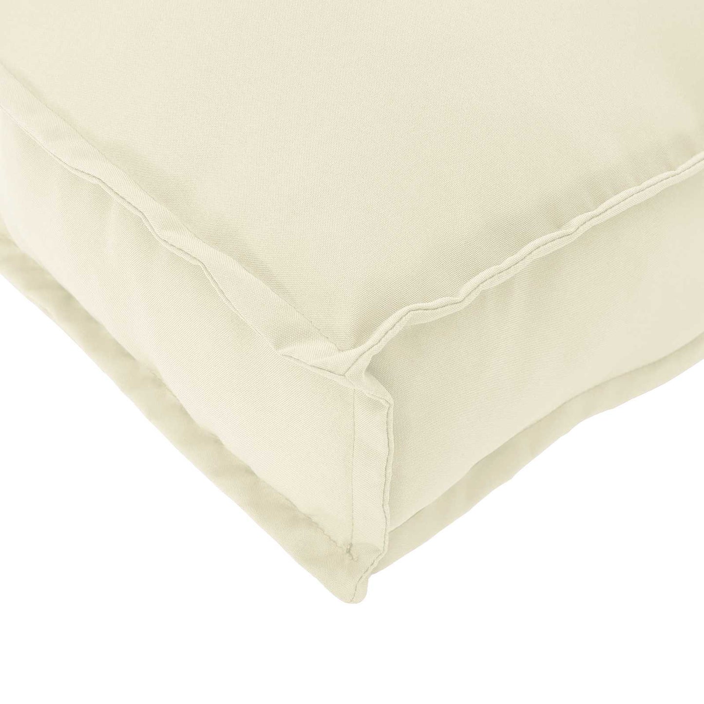 Set di Cuscini per Pallet 2 pcs Crema Tessuto Oxford
