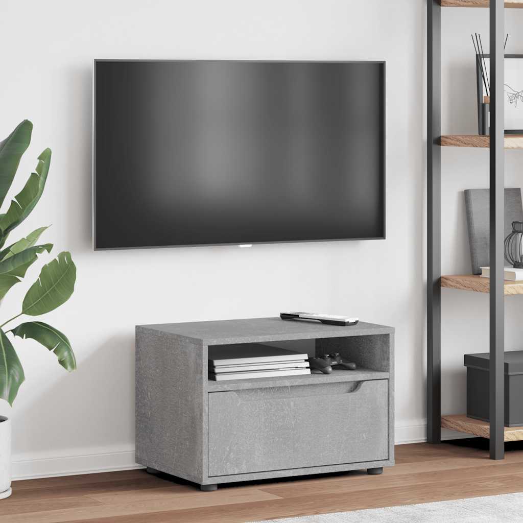 Mobile TV VISNES Grigio Cemento 60x40x38 cm Legno Multistrato