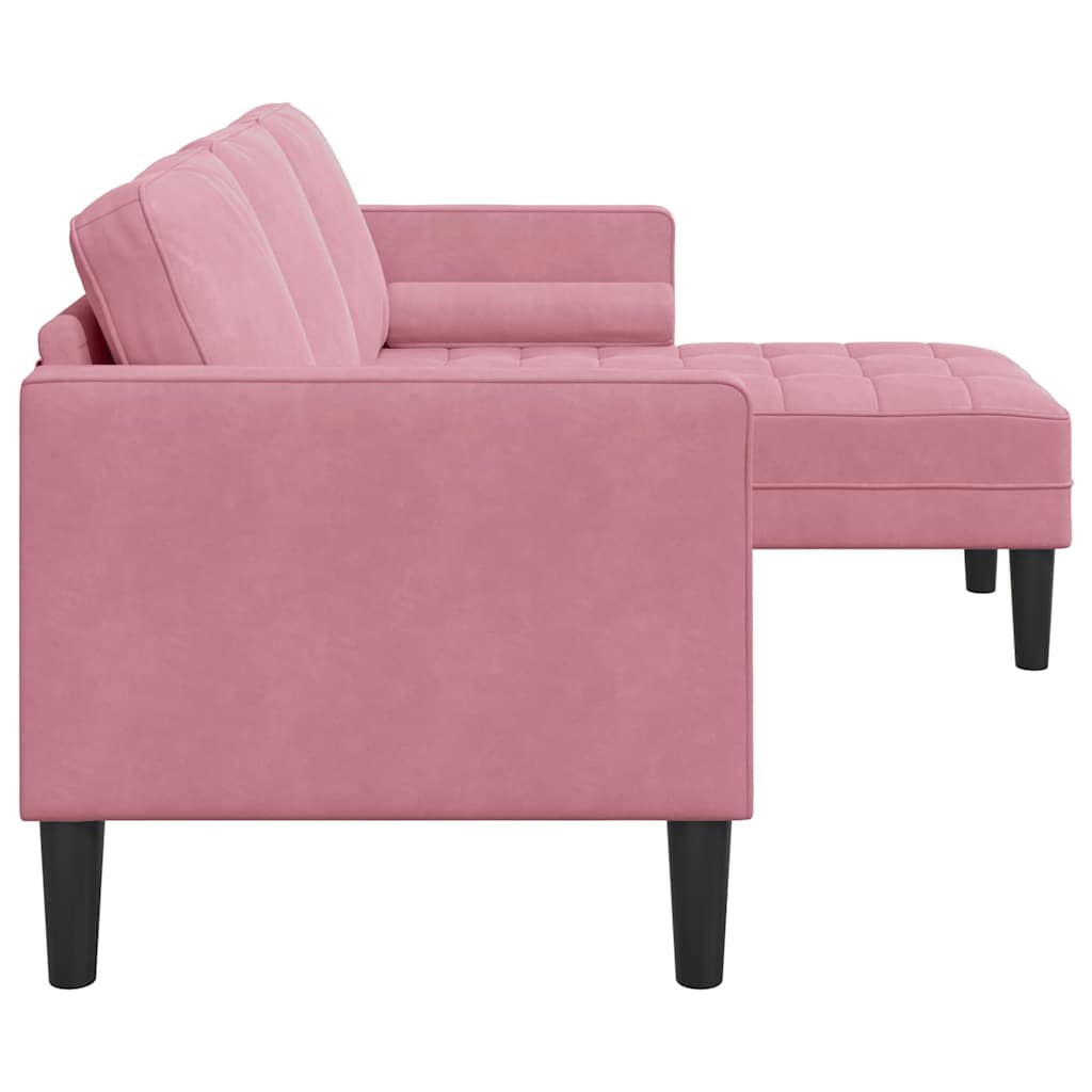 Set di divani con cuscino Rosa Poliestere