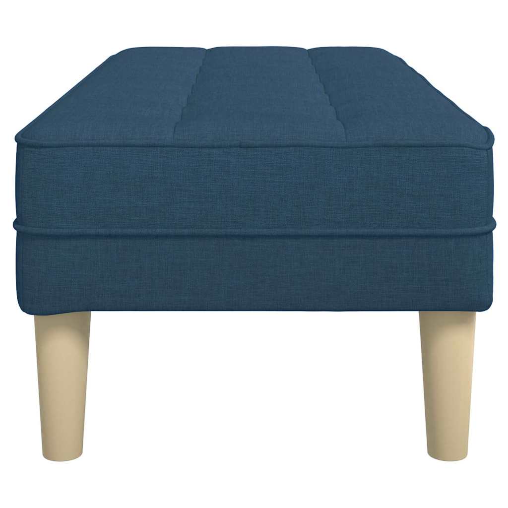 panchina con cuscino Blu 113 x 57 x 39 cm Tessuto