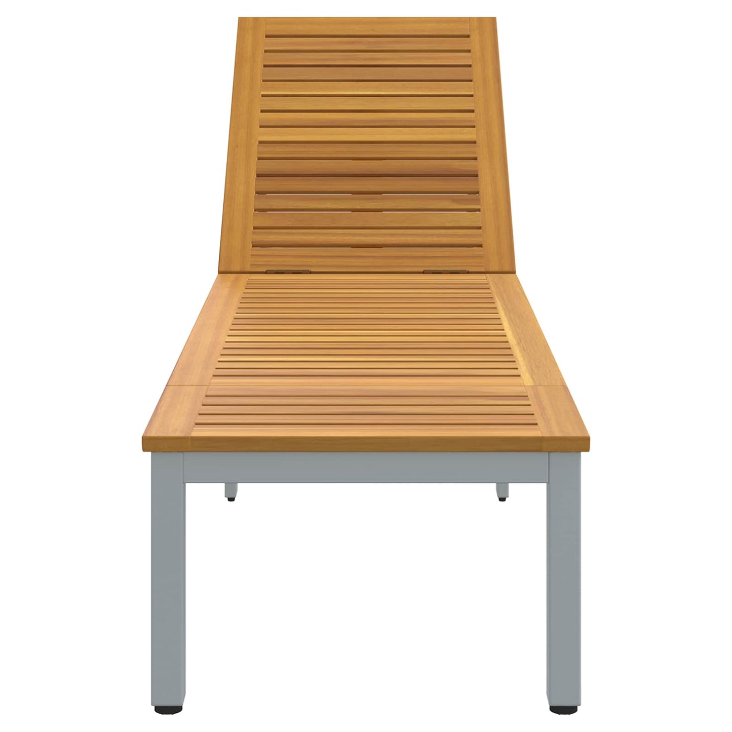 Lettino prendisole Grigio 200 x 55 x 35 cm