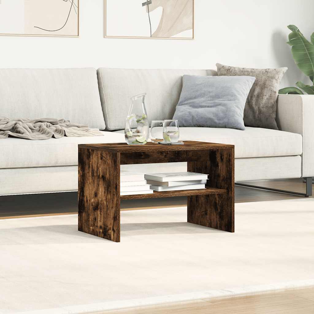 Mobile Porta TV Rovere Fumo 60x40x40 cm in Legno Multistrato