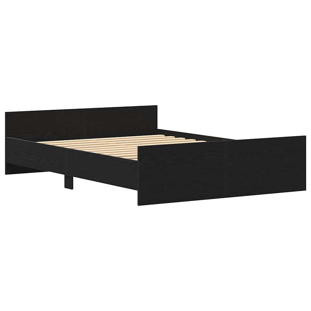 Giroletto senza Materasso Rovere Nero 120x200 cm Truciolato