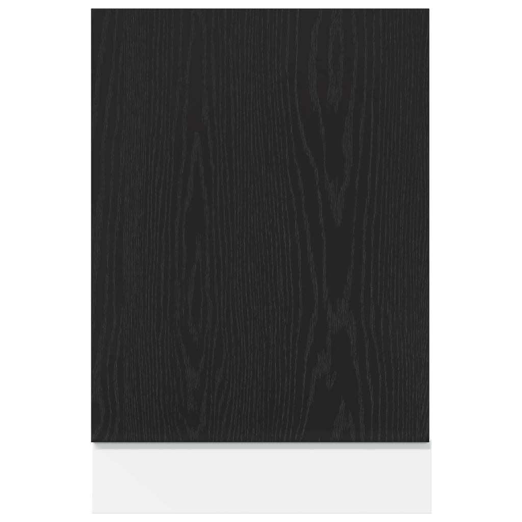 Pannello Lavastoviglie Rovere Nero 45x1,5x67 cm in Truciolato