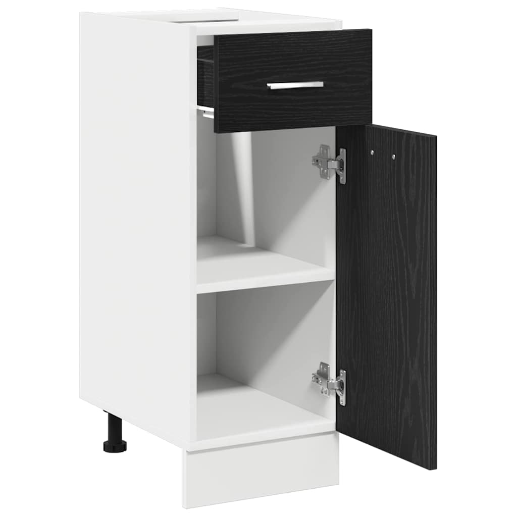 Armadio pensile Rovere Nero 30 x 46 x 81,5 cm Legno multistrato