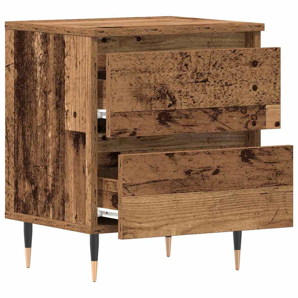 Armadio da Notte con cassetto Legno vecchio 40 x 35 x 50 cm
