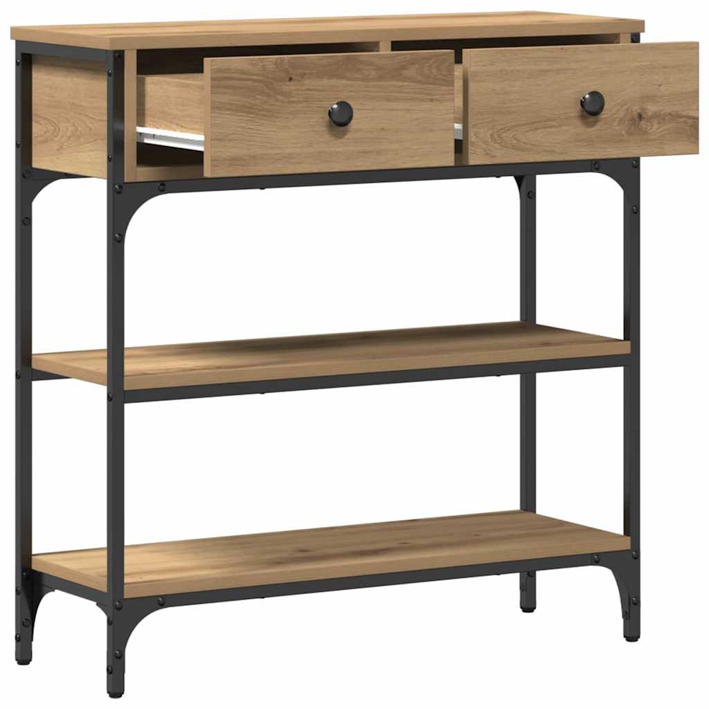 Tavolo consolle Rovere artigianale 72.5 x 25 x 75 cm