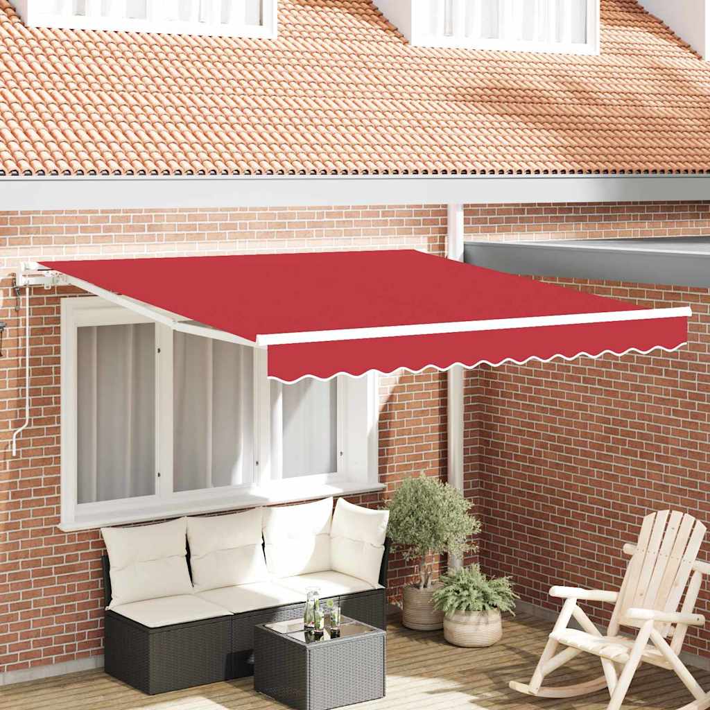 Tenda Retrattile Rosso 300 x 250 cm Tessuto
