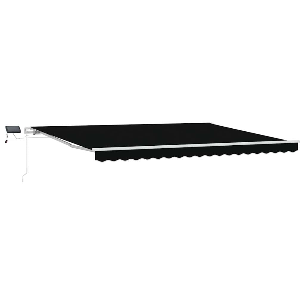 Tenda Retrattile Nero 450 × 300 cm Tessuto e acciaio
