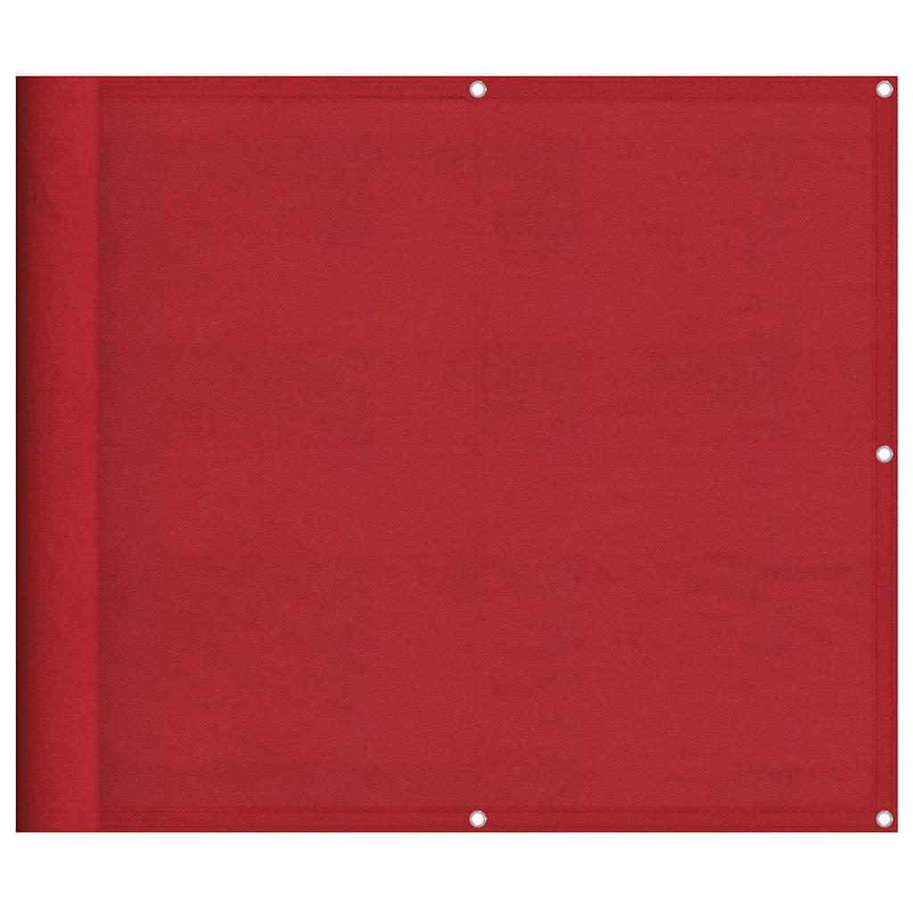 Paravento da Balcone Rosso 90x1000 cm 100% Poliestere Oxford